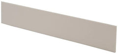 Made in USA - 4 Ft. Long x 4 Inch Wide x 1/4 Inch High, Virgin PTFE, Rectangular Plastic Bar - White, +/- 0.060 Tolerance - Strong Tooling