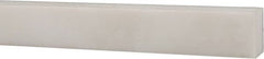 USA Sealing - 1' x 1/2" x 3/8" White PTFE (Virgin) Rectangular Bar - Strong Tooling