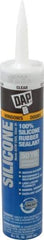 DAP - 10.1 oz Tube Clear RTV Silicone Joint Sealant - -40 to 400°F Operating Temp, 10 to 20 min Tack Free Dry Time, 24 hr Full Cure Time - Strong Tooling