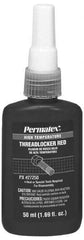 Permatex - 50 mL Bottle, Red, High Strength Liquid Threadlocker - Series 272, 24 hr Full Cure Time, Hand Tool, Heat Removal - Strong Tooling