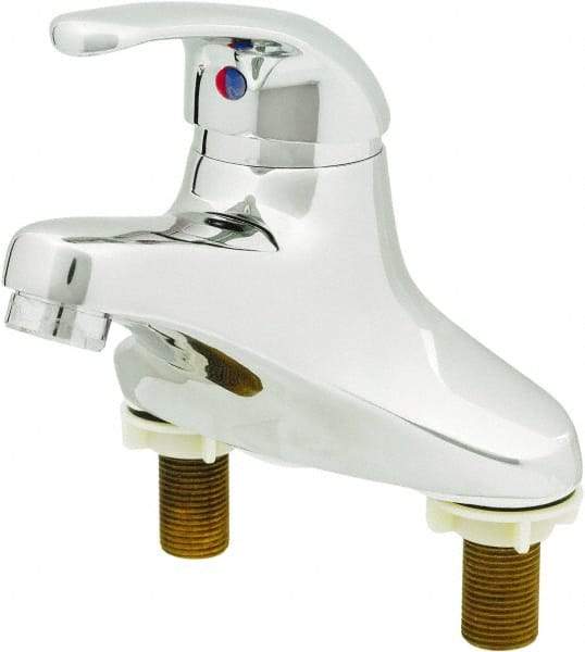 T&S Brass - Lever Handle, Deck Mounted Bathroom Faucet - One Handle, Pop Up Drain, Standard Spout - Strong Tooling