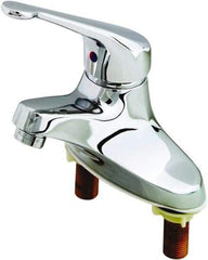 T&S Brass - Multi Position Handle, Deck Mounted Bathroom Faucet - One Handle, No Drain, Standard Spout - Strong Tooling