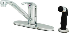 T&S Brass - Faucet Mount, Deck Plate Faucet with Spray - One Handle, Single Handle, High Spout, No Drain - Strong Tooling