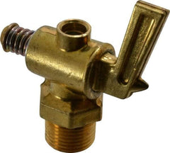 Parker - 3/8" Pipe, Male Pipe Drain Cock & Shutoff Valve - 3/8-18 Thread, 150 Max psi - Strong Tooling