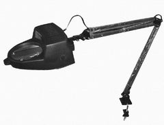 Value Collection - 40 Inch, Swing Arm, Clamp on, Incandescent, Black, Magnifying Task Light - 13 Watt, 1.75x Magnification, 3-1/2 Inch Wide, 3-1/2 Inch Long - Strong Tooling