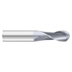 7/16 x 1 x 2-3/4 2 Flute Ball Nose  End Mill- Series 3215SD - Strong Tooling