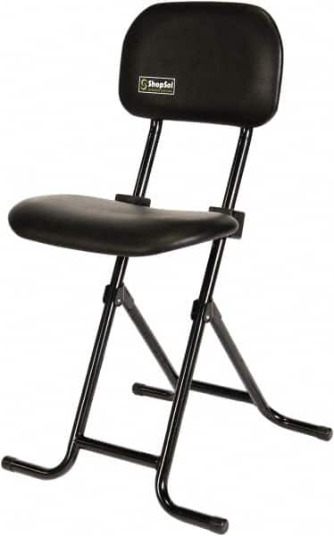 ShopSol - Swivel & Adjustable Stools Type: Sit-Stand Stool Base Type: Tubular Steel - Strong Tooling