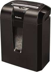 FELLOWES - 5/32" x 2" Strip, 10 Sheet Cross Cut Personal Shredder - 10-7/8" Long x 15-13/16" Wide x 18-1/8" High, Level 3 Security, 5 Gal Wastebasket - Strong Tooling