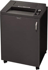 FELLOWES - 5/32 x 1-9/16" Strip, 24 Sheet Cross Cut Commercial Shredder - 23-1/4" Long x 25-3/16" Wide x 38-3/16" High, Level 4 Security, 4 Gal Wastebasket - Strong Tooling