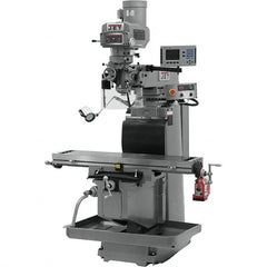 Jet - 54" Table Width x 12" Table Length, Electronic Variable Speed Control, 3 Phase Knee Milling Machine - R8 Spindle Taper, 5 hp - Strong Tooling