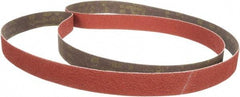 3M - 1/2" Wide x 18" OAL, 80 Grit, Aluminum Oxide Abrasive Belt - Aluminum Oxide, Coated, XF Weighted Cloth Backing, Series 384F - Strong Tooling