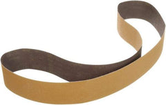 3M - 3" Wide x 24" OAL, 80 Grit, Ceramic Abrasive Belt - Ceramic, Coated, YF Weighted Cloth Backing, Series 967F - Strong Tooling