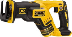 DeWALT - 20V, 0 to 2,900 SPM, Cordless Reciprocating Saw - 1-1/8" Stroke Length, 14-1/2" Saw Length, 1 Lithium-Ion Battery Not Included - Strong Tooling