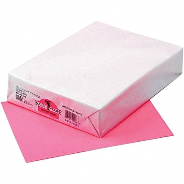 Pacon - 8-1/2" x 11" Hyper Pink Colored Copy Paper - Use with Laser Printers, Copiers, Inkjet Printers - Strong Tooling