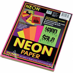 Pacon - 8-1/2" x 11" Assorted Colors Colored Copy Paper - Use with Laser Printers, Copiers - Strong Tooling