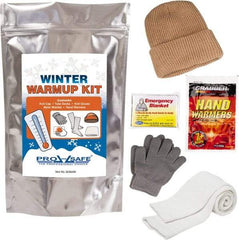 PRO-SAFE - Emergency Preparedness Kits Type: Winter Warm Up Kit Contents: Knit Stocking Cap; Gloves; Tube Socks; Emergency Blanket; (2) Hand Warmers - Strong Tooling