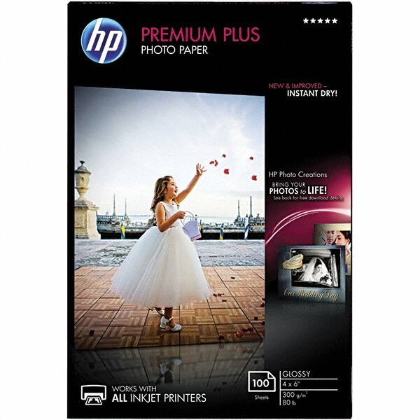 Hewlett-Packard - 4" x 6" White Photo Paper - Use with Inkjet Printers - Strong Tooling