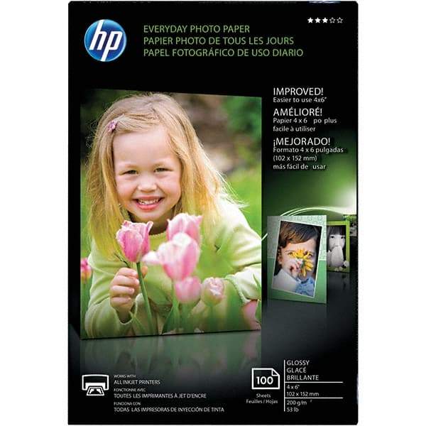 Hewlett-Packard - 4" x 6" White Photo Paper - Use with Inkjet Printers - Strong Tooling