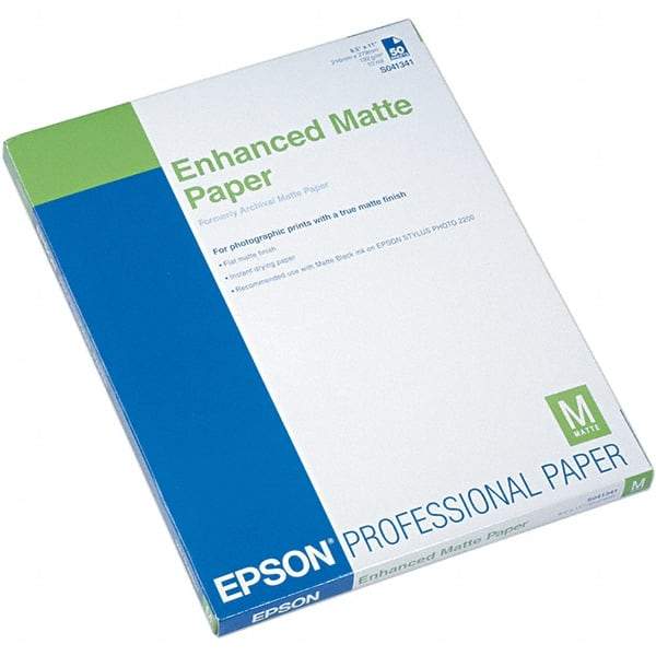 Epson - 8-1/2" x 11" White Photo Paper - Use with Inkjet Printers - Strong Tooling