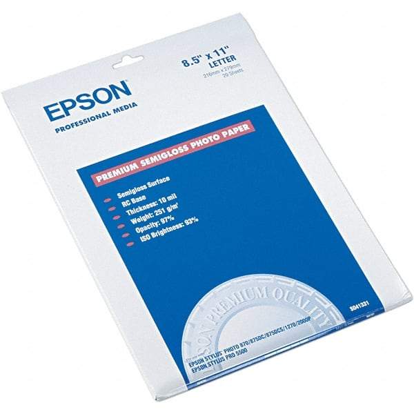 Epson - 8-1/2" x 11" White Photo Paper - Use with Inkjet Printers - Strong Tooling