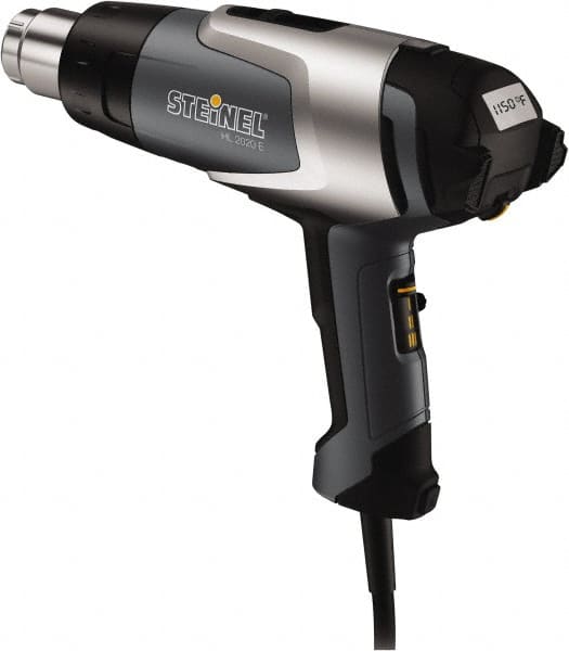 Steinel - 120 to 1,100°F Heat Setting, 4 to 13 CFM Air Flow, Heat Gun - 120 Volts, 12.5 Amps, 1,600 Watts, 6' Cord Length - Strong Tooling