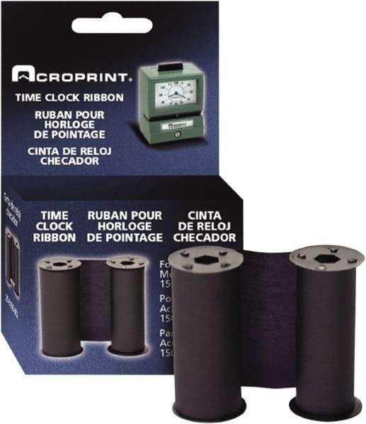 Acroprint Time Recorder - 4" High x 1-5/16" Wide Time Clock Replacement Ribbon - Blue, Use with Acroprint 125 and 150 models - Strong Tooling