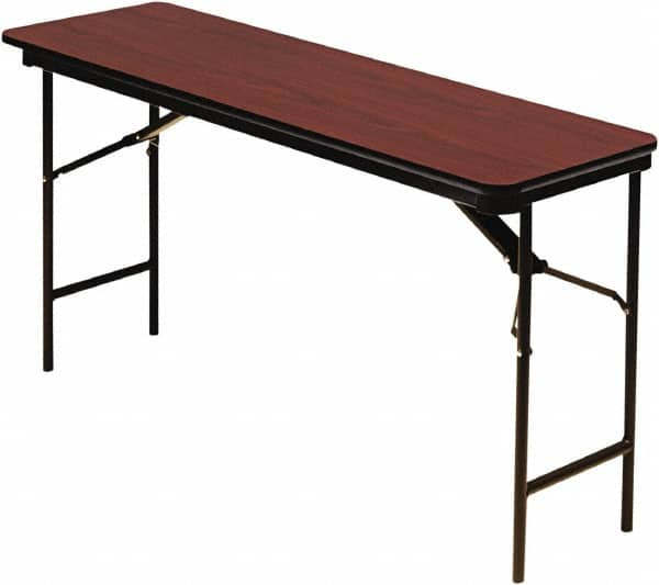 ICEBERG - 18" Long x 72" Wide x 29" High, Folding Table - Mahogany - Strong Tooling