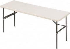 ICEBERG - 24" Long x 72" Wide x 29" High, Folding Table - Platinum - Strong Tooling