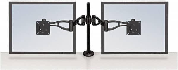 FELLOWES - Black Desk Mount Monitor Arm - Use with Monitor - Strong Tooling