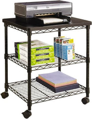 Safco - Black Case/Stand - Use with Office Machines - Strong Tooling