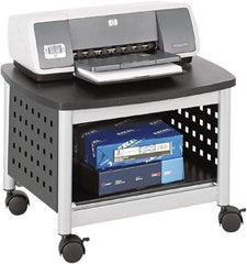 Safco - Black & Silver Case/Stand - Use with Printer, Office Machines - Strong Tooling