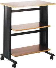 Safco - Cherry & Black Printer/Copier Stand - Use with Printer, Paper, Copiers - Strong Tooling