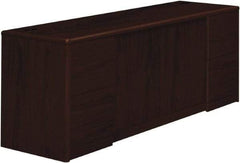 Hon - 72" Long x 29-1/2" High x 24" Deep, 4 Drawer Credenza - Mahogany (Color), Woodgrain Laminate - Strong Tooling