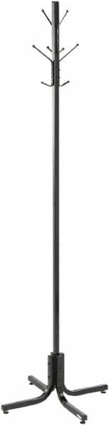 Safco - 4 Hooks, 21" Long x 21" Deep, Metal Floor Costumer - 70" High - Strong Tooling