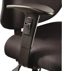 Safco - Black Adjustable T-Pad Arms - For Safco Alday 24/7 Task Chairs; Safco Vue Heavy-Duty Extended Height Stools - Strong Tooling