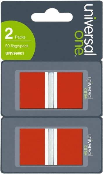 Universal One - Self-Stick Page Flags Style: Flag Color: Red - Strong Tooling