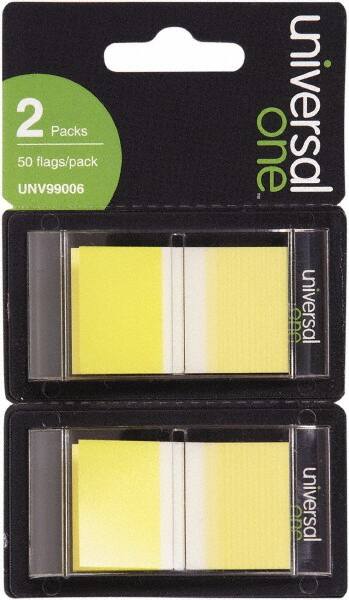 Universal One - Self-Stick Page Flags Style: Flag Color: Yellow - Strong Tooling