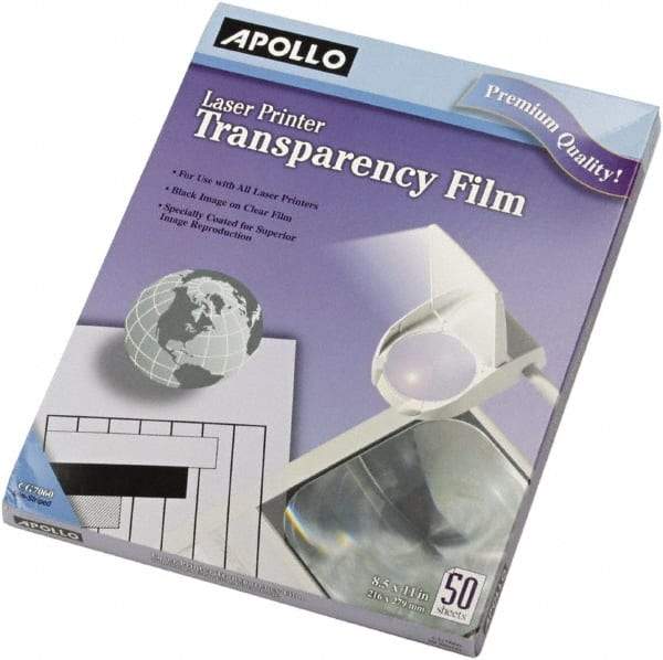 Apollo - Transparency Films & Sleeves Audio Visual Conference Accessory Type: Transparency Sleeves For Use With: Laser Copiers; Laser Printers - Strong Tooling