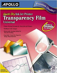 Apollo - Transparency Films & Sleeves Audio Visual Conference Accessory Type: Transparency Sleeves For Use With: Inkjet Printers; Copiers - Strong Tooling