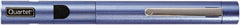 Quartet - Metal Pen Size Laser Pointer - Blue, 2 AAA Batteries Included - Strong Tooling