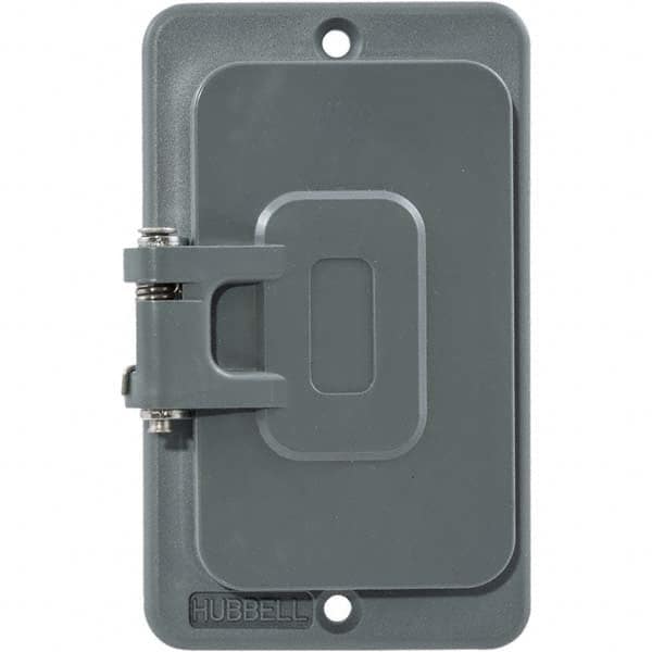 Hubbell Wiring Device-Kellems - Electrical Outlet Box & Switch Box Accessories Accessory Type: Box Cover Material: PBT Resin - Strong Tooling