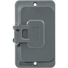 Hubbell Wiring Device-Kellems - Electrical Outlet Box & Switch Box Accessories Accessory Type: Box Cover Material: PBT Resin - Strong Tooling