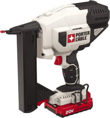 Porter-Cable - 1/4" Crown, 18 Gauge, 100 Staple Capacity Power Stapler - Includes Charger & 20V Max Battery - Strong Tooling