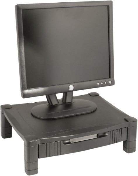 Kantek - Silver Monitor Stand - Use with Laptop, Monitor - Strong Tooling