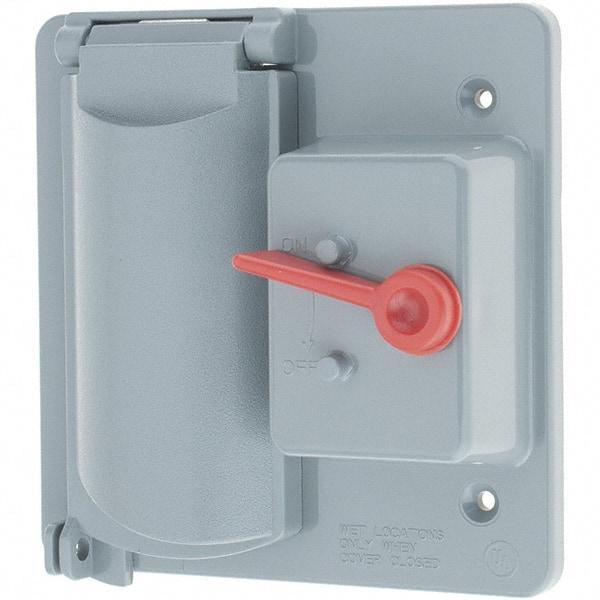 Leviton - Electrical Outlet Box Polycarbonate Device Cover - Strong Tooling