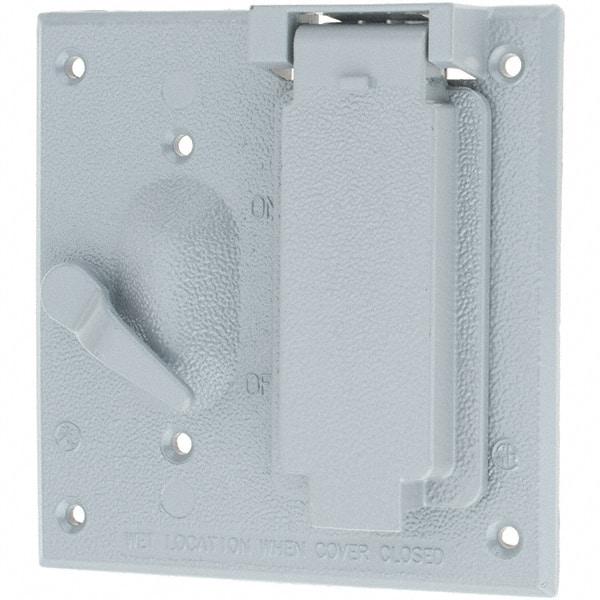 Leviton - Electrical Outlet Box Zinc Device Cover - Strong Tooling