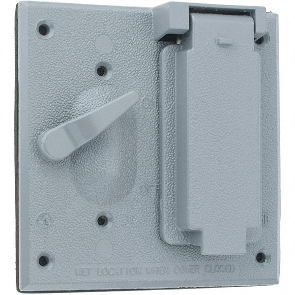 Leviton - Electrical Outlet Box Zinc Device Cover - Strong Tooling