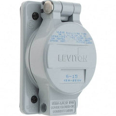 Leviton - Straight Blade Receptacles   Receptacle Type: Single Receptacle    Grade: Industrial - Strong Tooling