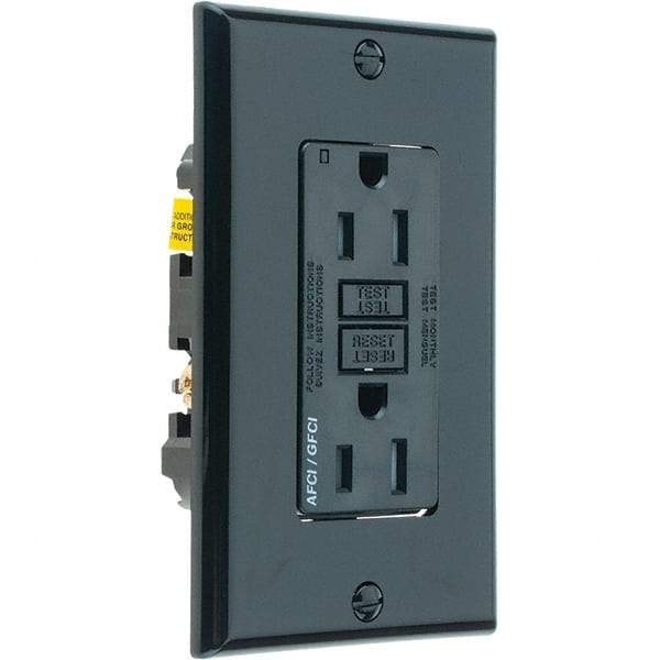 Leviton - GFCI Receptacles Grade: Commercial Color: Black - Strong Tooling