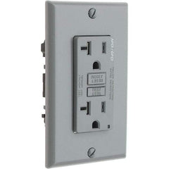 Leviton - GFCI Receptacles Grade: Commercial Color: Gray - Strong Tooling